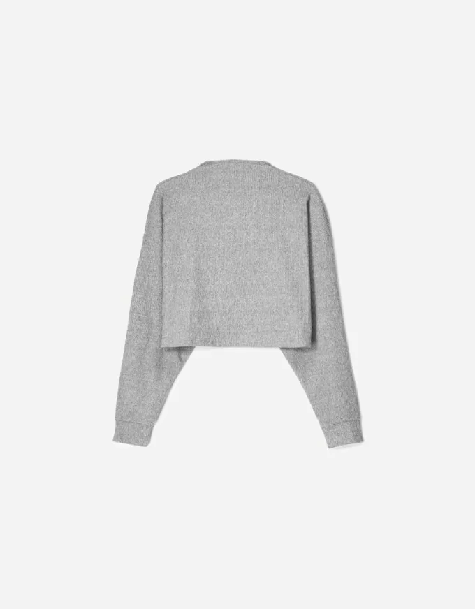 Ribbed soft touch high neck sweater Ribbed soft touch high neck sweater