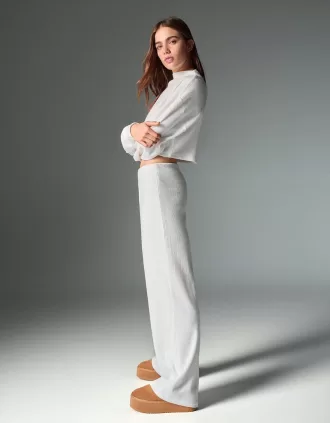 Ribbed soft touch high neck sweater