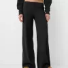 Ribbed soft touch wide-leg pants Ribbed soft touch wide-leg pants