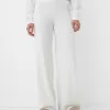 Ribbed soft touch wide-leg pants Ribbed soft touch wide-leg pants