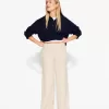Ribbed soft touch wide-leg pants Ribbed soft touch wide-leg pants