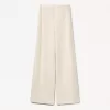 Ribbed soft touch wide-leg pants Ribbed soft touch wide-leg pants