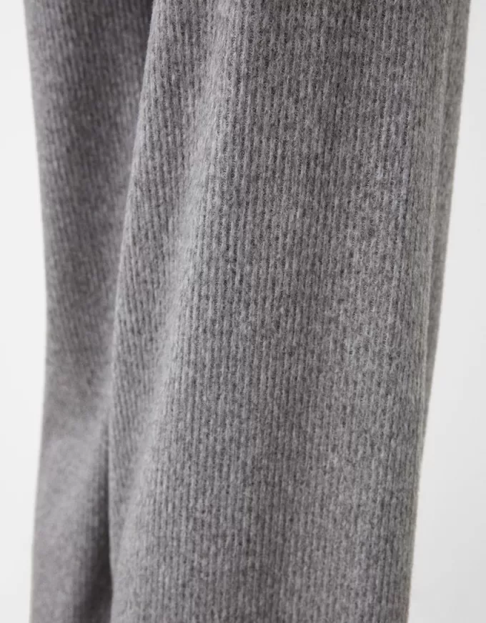 Ribbed soft touch wide-leg pants Ribbed soft touch wide-leg pants