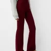 Ribbed waist flared pants Ribbed waist flared pants