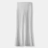 Ribbed waist flared pants Ribbed waist flared pants
