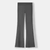 Ribbed waist flared pants Ribbed waist flared pants