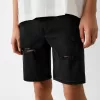 Ripped denim Bermuda shorts Ripped denim Bermuda shorts