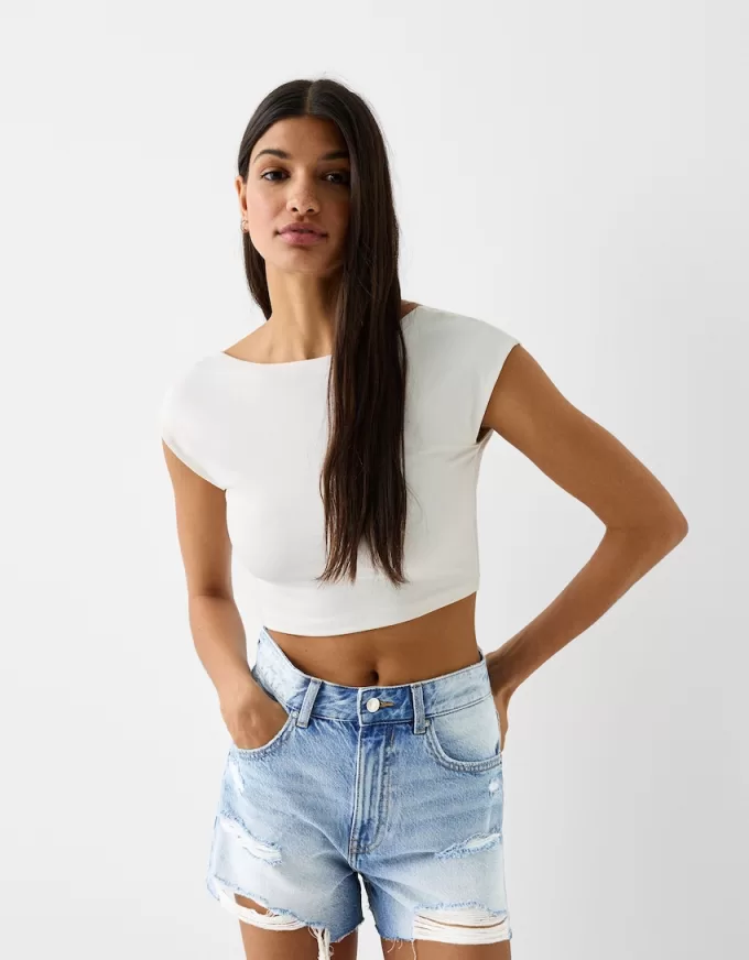 Ripped denim shorts Ripped denim shorts