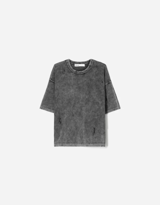 Ripped short sleeve T-shirt Ripped short sleeve T-shirt