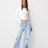 Ripped wide-leg ’90s jeans Ripped wide-leg ’90s jeans