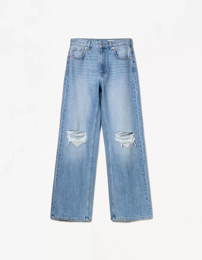 Ripped wide-leg ’90s jeans Ripped wide-leg ’90s jeans