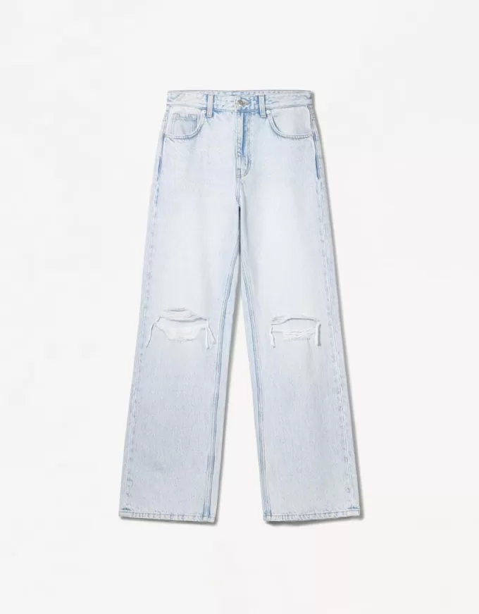 Ripped wide-leg ’90s jeans Ripped wide-leg ’90s jeans