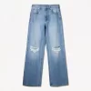 Ripped wide-leg ’90s jeans Ripped wide-leg ’90s jeans
