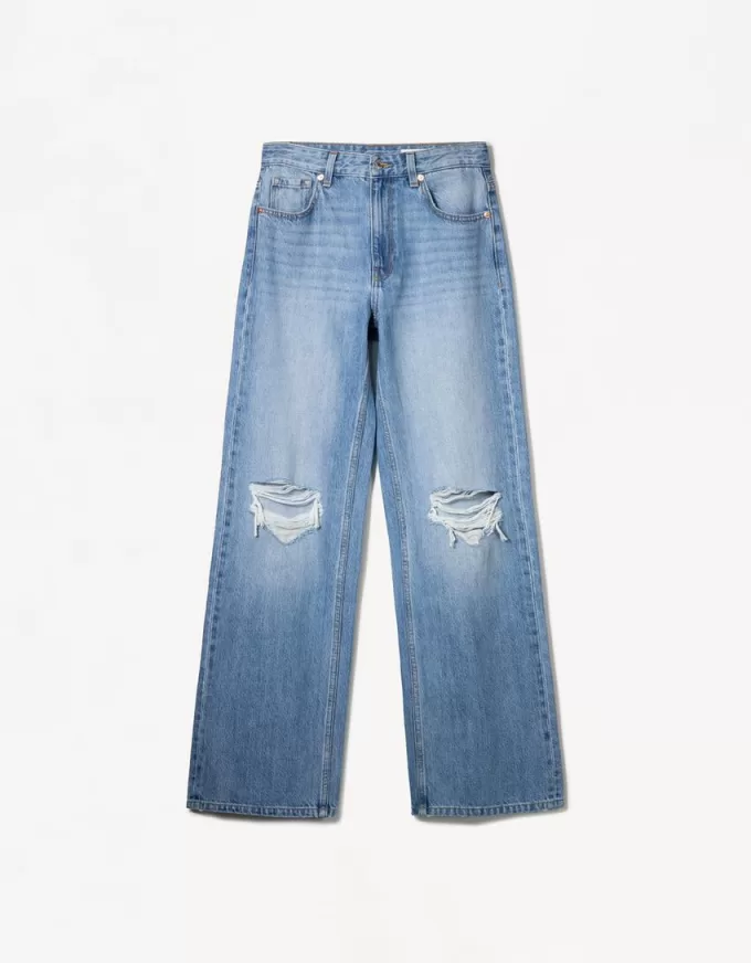 Ripped wide-leg ’90s jeans Ripped wide-leg ’90s jeans