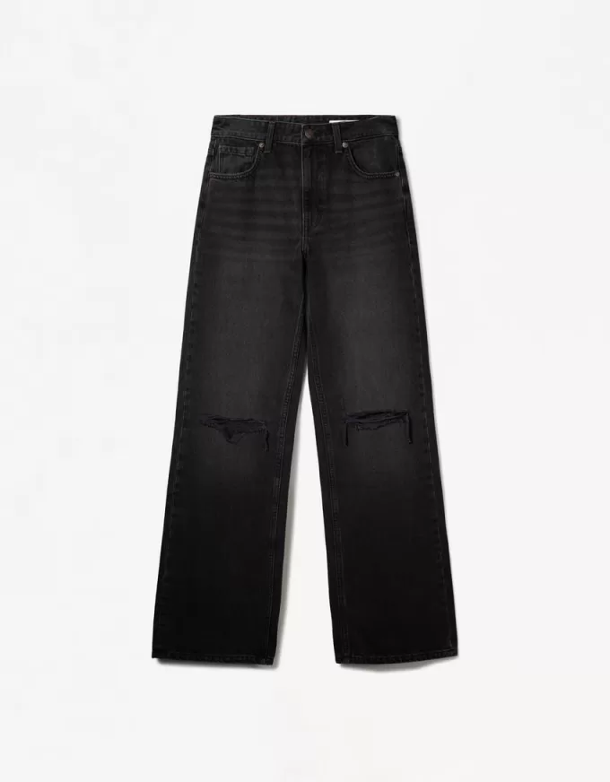 Ripped wide-leg ’90s jeans Ripped wide-leg ’90s jeans