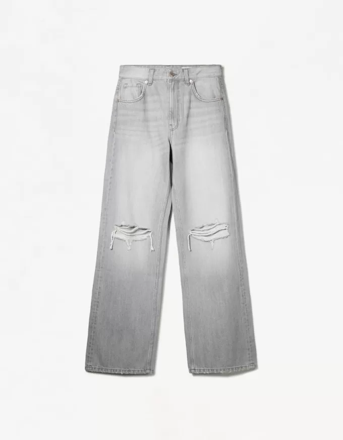 Ripped wide-leg ’90s jeans Ripped wide-leg ’90s jeans