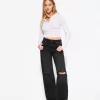 Ripped wide-leg ’90s jeans Ripped wide-leg ’90s jeans