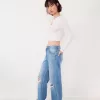 Ripped wide-leg ’90s jeans Ripped wide-leg ’90s jeans