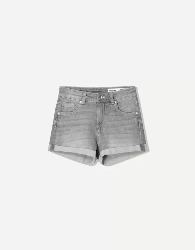 Roll-up denim shorts Roll-up denim shorts
