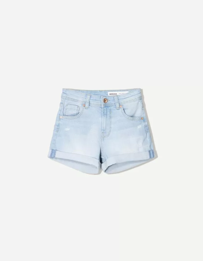Roll-up denim shorts Roll-up denim shorts