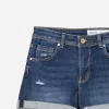 Roll-up denim shorts Roll-up denim shorts