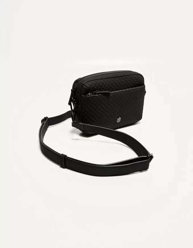 Rubberized monogram messenger bag Rubberized monogram messenger bag