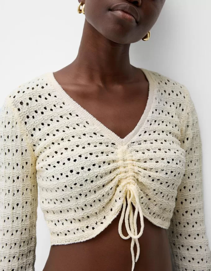 Rustic gathered sweater Rustic gathered sweater