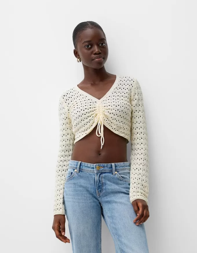 Rustic gathered sweater Rustic gathered sweater