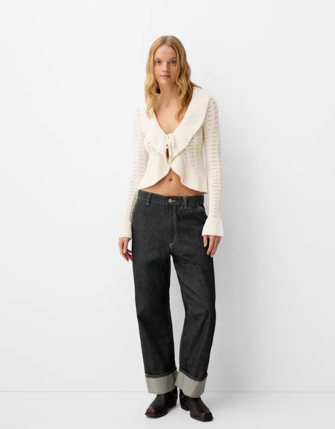 Rustic jacket with ruffles Rustic jacket with ruffles