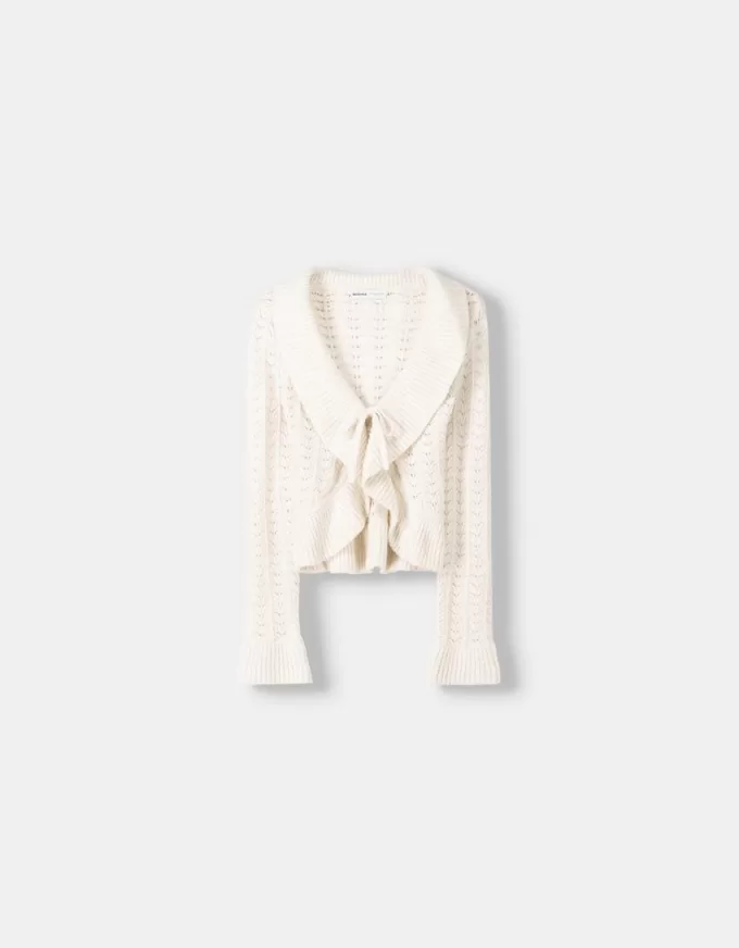 Rustic jacket with ruffles Rustic jacket with ruffles