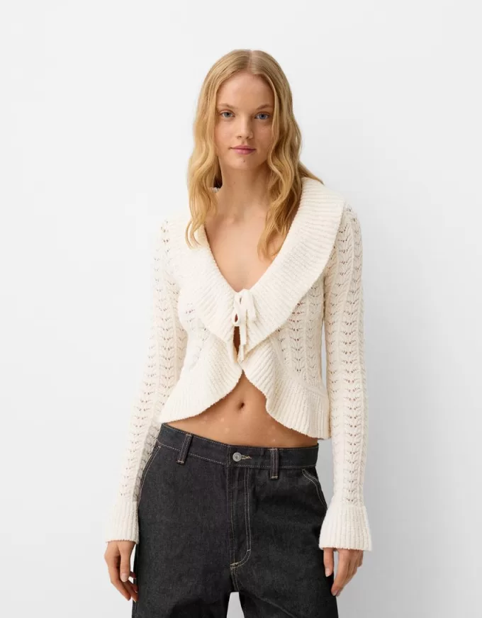 Rustic jacket with ruffles Rustic jacket with ruffles