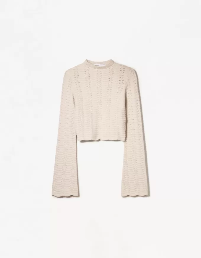 Rustic open knit turtleneck sweater Rustic open knit turtleneck sweater