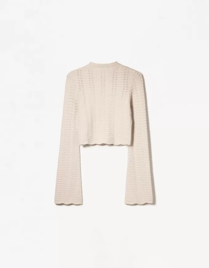 Rustic open knit turtleneck sweater Rustic open knit turtleneck sweater