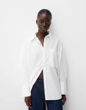 Rustic oversize long sleeve shirt