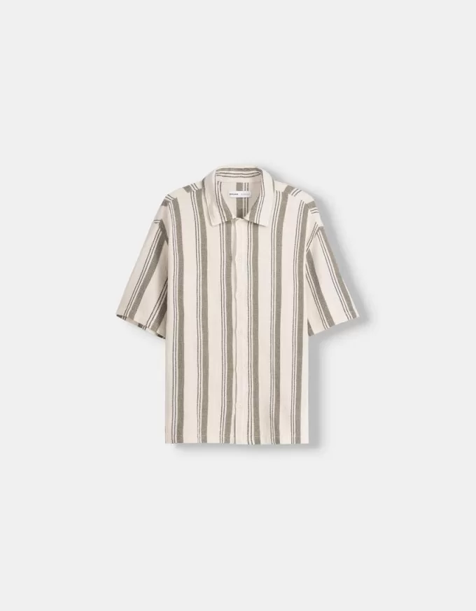 Rustic striped short sleeve shirt Rustic striped short sleeve shirt