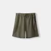 Rustic wide-leg Bermuda shorts Rustic wide-leg Bermuda shorts