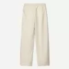 Rustic wide-leg linen blend pants Rustic wide-leg linen blend pants