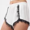 Satin lace shorts Satin lace shorts