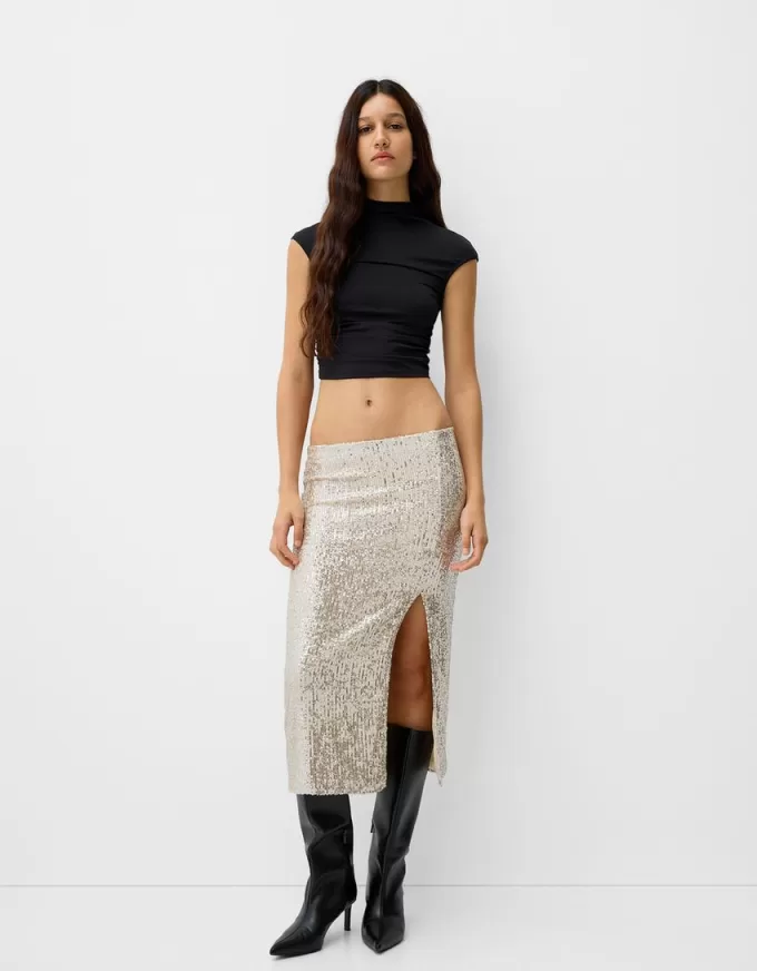 Sequined midi skirt Sequined midi skirt