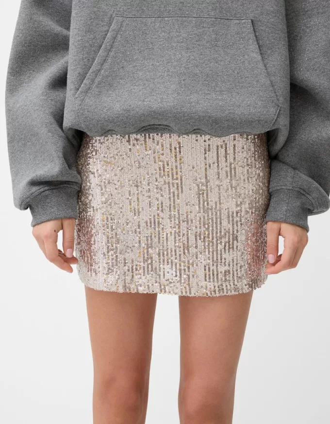 Sequined mini skirt Sequined mini skirt