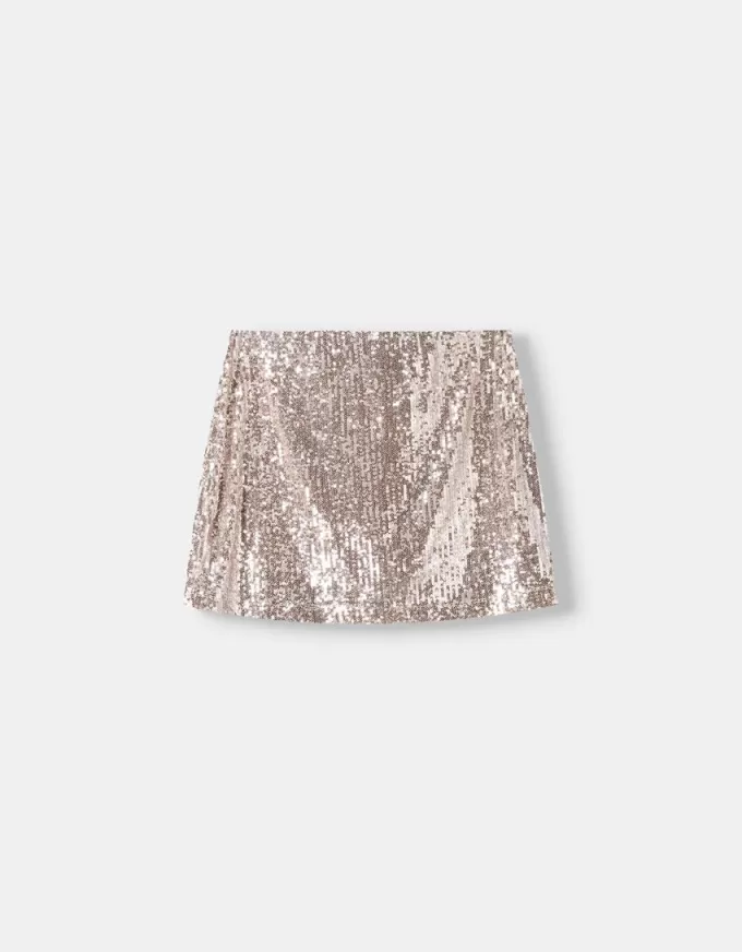 Sequined mini skirt Sequined mini skirt
