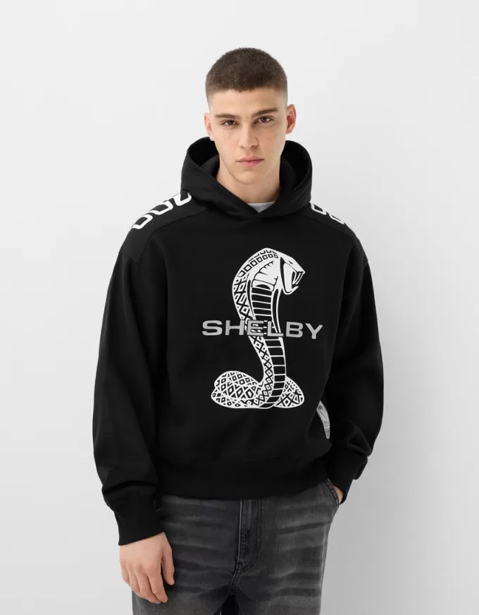 Shelby GT 500KR boxy fit hooded sweatshirt Shelby GT 500KR boxy fit hooded sweatshirt