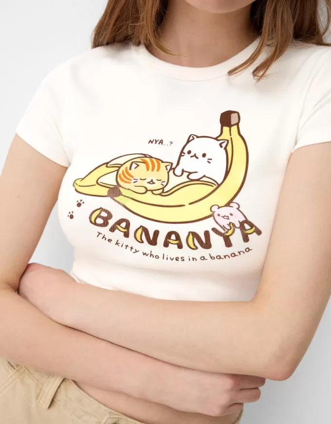 Short sleeve Bananya T-shirt Short sleeve Bananya T-shirt