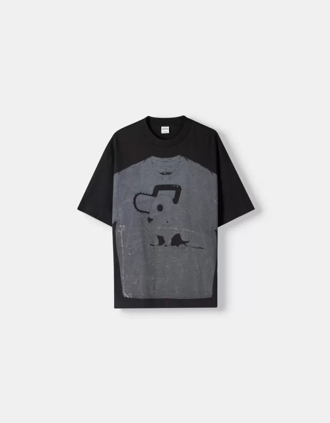 Short sleeve Chainsaw Man print T-shirt Short sleeve Chainsaw Man print T-shirt