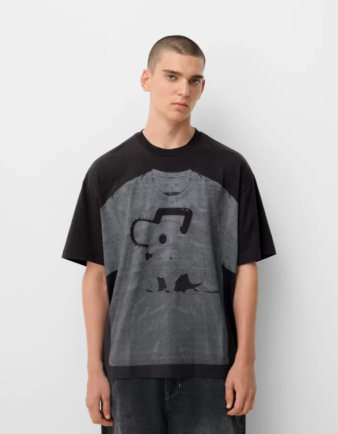 Short sleeve Chainsaw Man print T-shirt Short sleeve Chainsaw Man print T-shirt