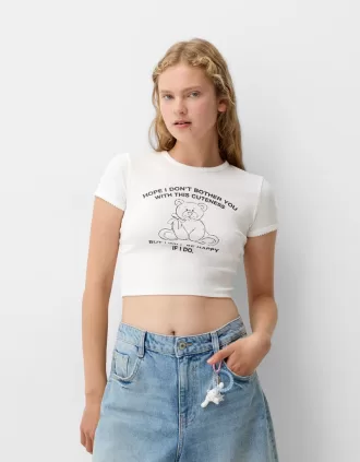 Short sleeve T-shirt with print