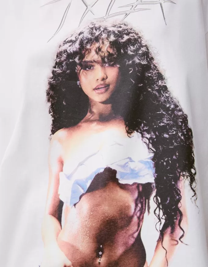 Short sleeve Tyla T-shirt with rhinestones Short sleeve Tyla T-shirt with rhinestones