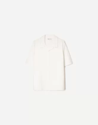Short sleeve crepe shirt