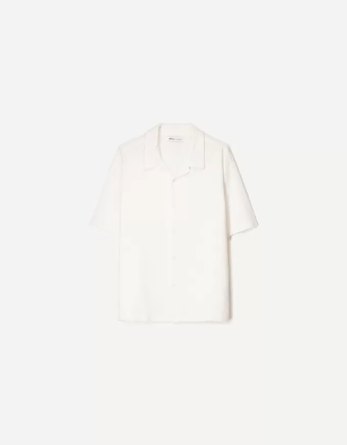 Short sleeve crepe shirt Short sleeve crepe shirt