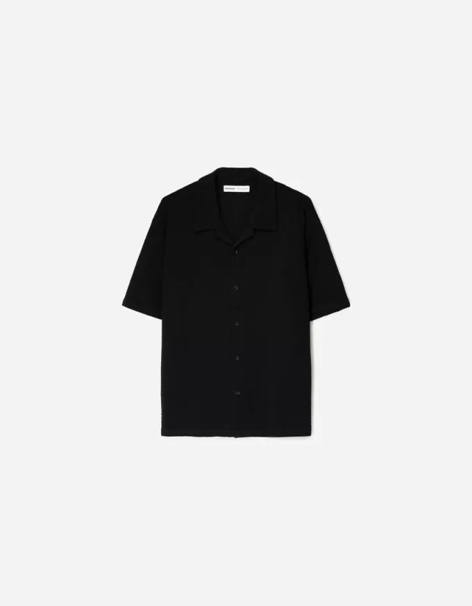 Short sleeve crepe shirt Short sleeve crepe shirt